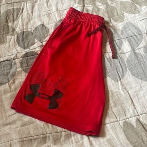 Under Armour YM Red Dri-fit Shorts